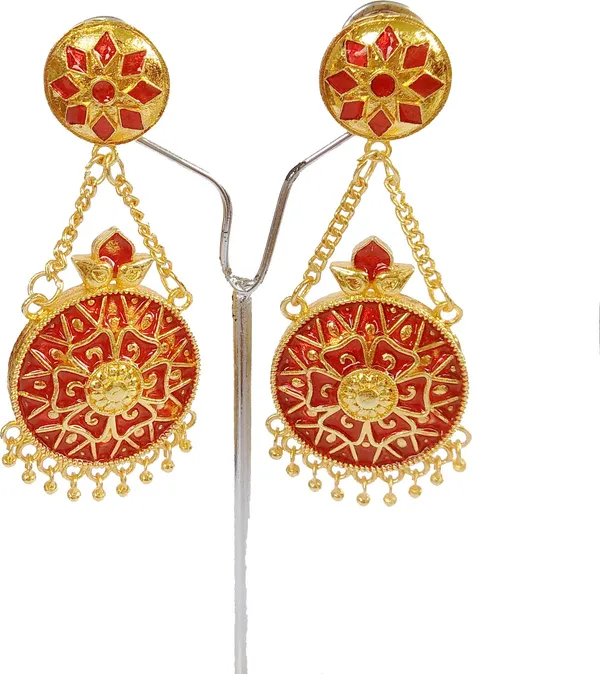 Assamese_Traditional_Copper_Jhumki_Earring_For_Girls_&_Women